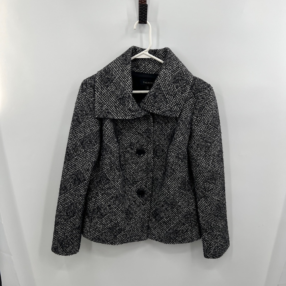 Talbots jacket with large collar size 10